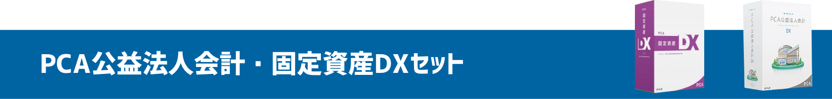 PCA公益法人会計・固定資産DXセット